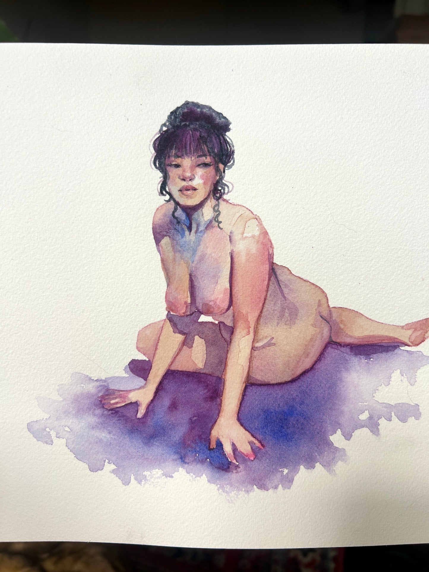 Fine Art Print Savannah Figure Painting