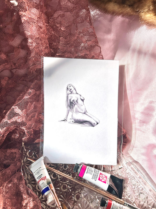 Fine Art Print Figure Drawing #1