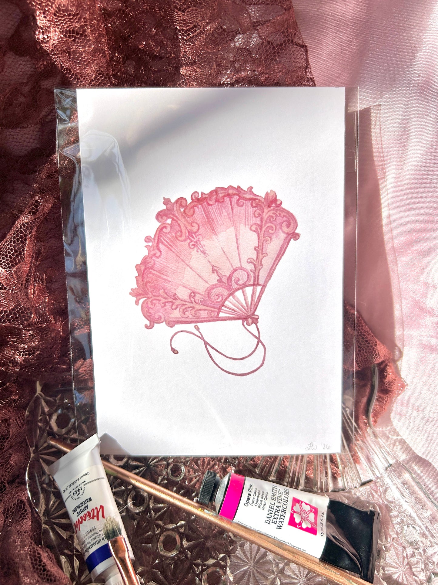 Fine Art Print Pink Fan