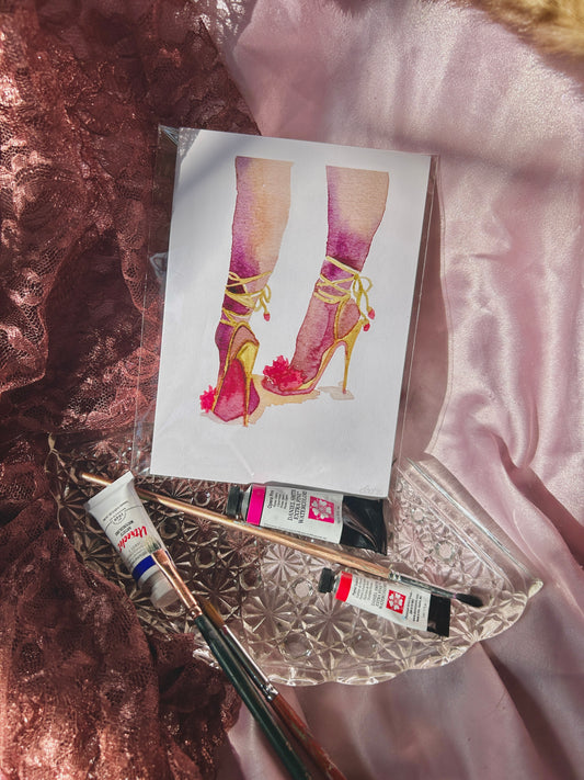 Fine Art Print of Green Shoes