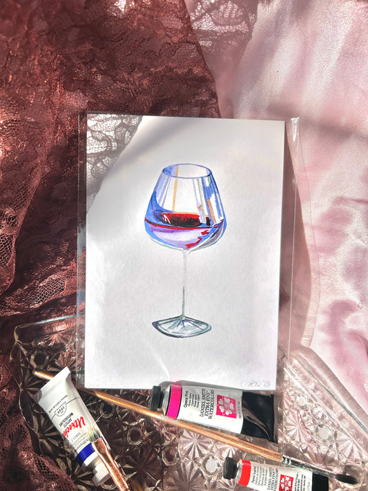 Fine Art Print Wine Glass