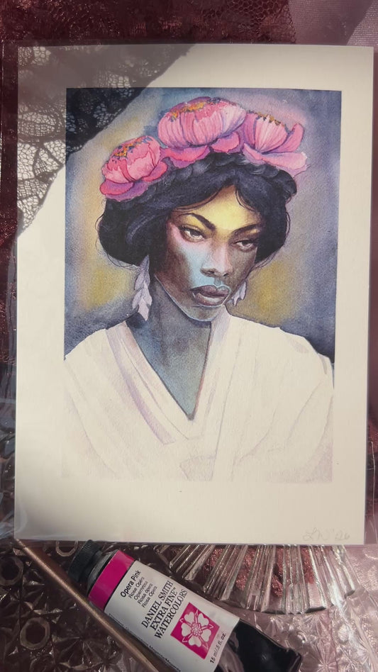 Fine Art Print Flower Crown