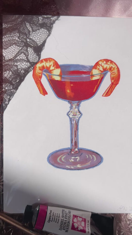 Fine Art Print Shrimp Cocktail