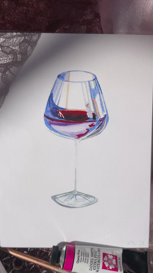 Fine Art Print Wine Glass